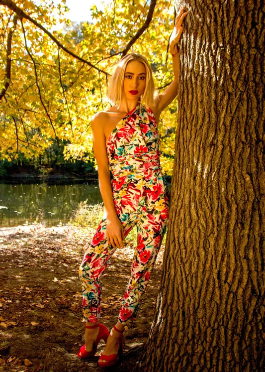 Flowers versatile jumpsuit