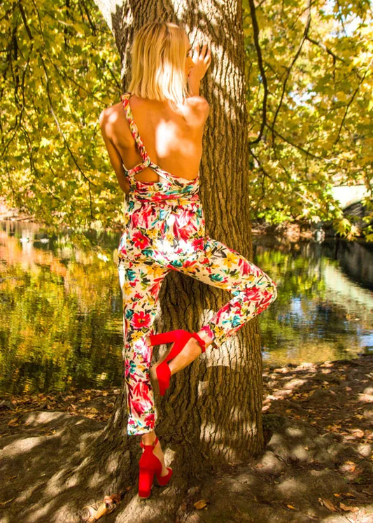 Flowers versatile jumpsuit